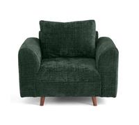 Lisa Design fauteuil Rune en velours - vert