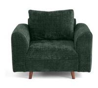 Lisa Design fauteuil Rune en velours - vert