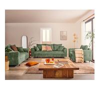 Rune - fauteuil en velours texturé - Vert sauge