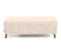 Lisa design – Pouf Rune – en velours texturé – beige