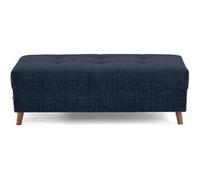 Rune - pouf en velours texturé - Bleu $cou G