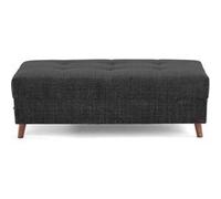 Rune - pouf en velours texturé - Gris Anthracite $cou G