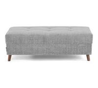 Rune - pouf en velours texturé - Gris $cou G