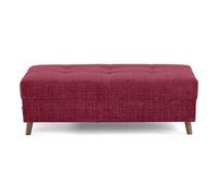 Rune - pouf en velours texturé - Prune