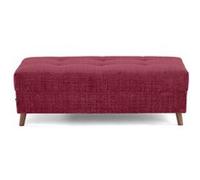 Lisa design pouf rond velours - Prune