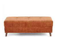 Rune - pouf en velours texturé - Rouille