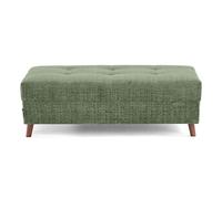 Best mobilier Pouf Rune en velours texturé Vert sauge