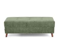 Best mobilier Pouf Rune en velours texturé Vert sauge