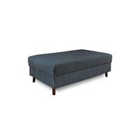 Lisa Design - Pouf modulable Rune - velours côtelé - Bleu nuit