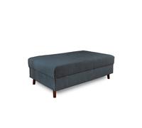 Lisa Design - Pouf modulable Rune - velours côtelé - Bleu nuit