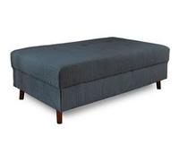 Rune - pouf modulable - en velours côtelé - Bleu nuit $cou G