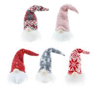 RUNEAY Figurines de lutin - Décoration de Noël lumineuse - Lutin de Noël - Décoration de Noël - Petits cadeaux de Père Noël pour enfants et adultes - Décoration de Noël d'intérieur - Décoration de