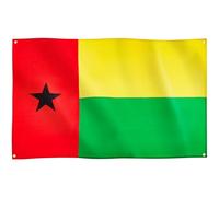 Runesol Drapeau de la Guinée-Bissau, 91x152cm, 3ft x 5ft, 4 Anneaux, Journée des héros nationaux, œillet dans chaque coin, Drapeau Afrique de l’ouest, Drapeaux Premium, Couleurs vives