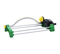 Runheo Arroseur oscillant avec 18 Jets, portée jusqu'à 15 mètres, pour Irrigation de Jardin pelouse, système d'arrosage Automatique avec réglages Direction et débit, Compatible Tuyau Standard