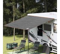 Runheo Bâche imperméable 240 x 300 cm, gris orange, polyester robuste, ignifuge et coupe-vent, accessoire de camping avec sac de transport, cordes de tension et piquets, idéale pour l'extérieur