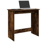 Runheo Bureau chêne fumé Compact 80x40x75 cm en Bois d'ingénierie pour étude, Ordinateur, Gaming, Chambre d'étudiant, Meuble de Travail Ergonomique Pliable et réglable Assis Debout