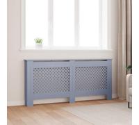 Runheo Cache-radiateur Anthracite MDF 172x19x81,5 cm avec Support Grille et étagère Moderne, idéal pour Chauffage intérieur, Isolation Thermique et Ambiance Hiver