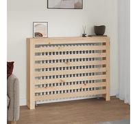 Runheo Cache-radiateur en Bois Massif de pin 108,5x19x84 cm avec étagère Moderne à Lattes pour Espace de Chauffage et décoration intérieure