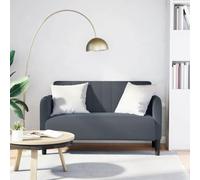 Runheo Canapé Causeuse Gris foncé en Velours 109 cm Largeur Assise 124 x 68 x 74 cm Convertible modulable pour Salon séjour Chambre Bureau Style scandinave Moderne Vintage Relax