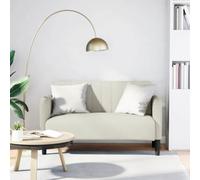 Runheo Canapé Causeuse Velours crème 109 cm Confort Mousse et Ressorts Design Moderne Salon séjour Chambre Bureau