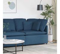 Runheo Canapé d'angle modulaire avec coussin bleu 100 cm Canapé modulaire canapé d'angle rembourré salon pièce canapé élément d'assise fauteuil tabouret extension accessoires