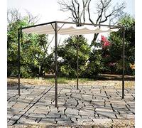 Runheo Chapiteau de Jardin avec auvent rétractable en Polyester résistant à l'eau et aux UV pour terrasse Balcon Patio extérieur Piscine Camping avec Cadre en Acier Robuste
