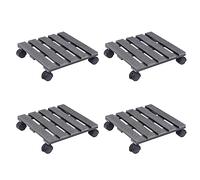 Runheo Chariots à Plantes 4 pcs Gris 30x30x7,5 cm Support Support tuteur Treillis Arceau Grille obelisque pour Plantes grimpantes tomates rosiers Fleurs légumes Vigne Lierre Jardin intérieur