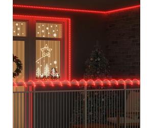 Runheo Cordon Lumineux avec 2400 LED Rouges 100 m en PVC pour décoration intérieure et extérieure Ambiance Festive lumière décorative Flexible, idéal pour Jardin, terrasse, fête