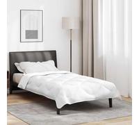 Runheo Couette d'hiver blanche 200 x 155 x 5 cm en 100 % microfibre de polyester avec surpiqûre respirante et rembourrage thermorégulateur pour des soirées d'hiver douillettes dans la chambre à