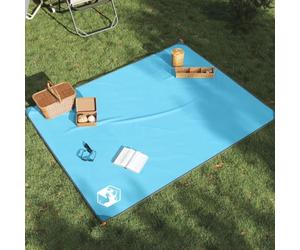 Runheo Couverture de Pique-Nique Bleue 205x155 cm pour Camping randonnée Bivouac Trek Tente Sac Couchage Matelas hamac réchaud popote Gourde Lampe Frontale Lanterne Boussole Couteau Survie abri