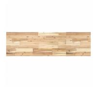 Runheo Dessus de Meuble de Salle de Bain en Bois d'acacia Massif Non traité, 140 x 40 cm, Plan de Travail rectangulaire pour Meuble lavabo, Armoire, Colonne, Rangement Salle Bain