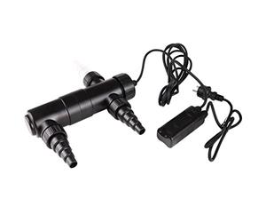 Runheo Dispositif de décantation UVC 10 000 L pour étang Bassin Jardin avec Lampe 11 Watt, débit 1700 L/h, Compatible Filtre, Facile à Installer et Entretenir pour Eau Claire et Poisson en Bonne