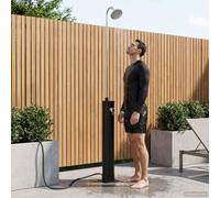 Runheo Douche Solaire extérieure Noir avec tête rotative 20 L, Chauffage par énergie Solaire, résistante aux intempéries, idéale pour Jardin terrasse, Facile à Installer et Entretenir