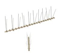 Runheo Ensemble de 20 Pics Anti-Oiseaux en Plastique et Acier Inoxydable 10 m pour Protection extérieure Jardin terrasse Balcon Contre Pigeons Oiseaux nuisibles