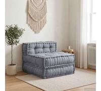 Runheo Ensemble de canapé modulaire en tissu gris, 70 x 70 x 56 cm, lavable, antidérapant, ergonomique, imperméable, coussin de sol, adapté pour chaise de jardin, chaise de salle à manger, bureau