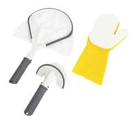 Runheo Ensemble d'outils Lay-Z-Spa All in One pour Nettoyage, kit Entretien Spa avec Brosse, épuisette, Manche télescopique, Gant, Accessoires pour Filtre, débris, algues, Analyse d'eau, Rangement