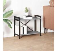 Runheo Étagère bibliothèque Sonoma Gris en Bois d'ingénierie 60 x 30 x 50 cm avec rayonnage Stable pour Salon Bureau Chambre Rangement décoratif Fonctionnel