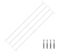 Runheo Grille de sécurité pour fenêtres avec 4 barres croisées 3 pcs acier galvanisé réglable pour ouverture battant coulissant ou oscillo protection contre intrusion extérieur