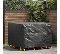 Runheo Housse de meubles - Noir - 125 x 125 x 74 cm - Tissu Oxford 210D - Imperméable - Résistant aux intempéries - Résistant aux déchirures - Respirant - Avec sac de transport - Pour jardin, terrasse