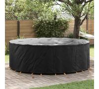 Runheo Housse de protection pour meubles - Noir - 279 x 279 x 85 cm - En tissu Oxford 210D - Résistant aux intempéries - Imperméable - Respirant - Avec sac de transport - Pour jardin, terrasse, salon