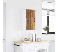 Runheo Kalmar Armoire de cuisine suspendue aspect bois vieilli avec porte et étagère 30 x 31 x 60 cm Armoire polyvalente pour salle à manger, garde-manger et bar café