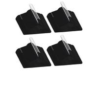 Runheo Lot de 100 cintres antidérapants en velours noir avec crochet rotatif à 360 degrés, 44,5 x 23,5 cm, plastique et métal, cintres pour pantalons, jupes, costumes pour armoire, garde-robe
