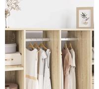 Runheo Lot de 12 tringles à vêtements en alliage d'aluminium - Argenté - 316 x 15 x 29 mm - Robuste et résistant à la corrosion - Pour armoire, garde-robe, chambre à coucher, couloir, peu encombrant