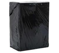 Runheo Lot de 2 films étirables noirs 17 μm 50 cm x 300 m en polyéthylène, matériau d'emballage pour le stockage et le transport, fournitures d'expédition pour carton, boîte pliante, colis et
