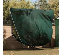 Runheo Lot de 3 protections hivernales pour plantes - Vert - Tissu non tissé - 2 x 2,36 m - Protection contre le gel - Avec fermeture éclair - Fermeture à cordon de serrage - Pour jardin, balcon