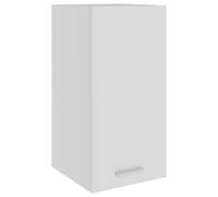 Runheo Lyon Armoire suspendue en bois blanc 29,5 x 31 x 60 cm avec porte et étagère pour cuisine, espace de rangement et rangement, design moderne pour salle à manger et garde-manger