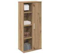 Runheo Meuble de Salle de Bain en Bois d'ingénierie chêne Artisanal 39x22x90 cm avec Porte-Rouleau Rangement Suspendu Compact Design Moderne pour Toilette buanderie