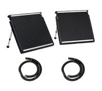 Runheo Panneau de Chauffage Solaire pour Piscine Hors-Sol 150x75 cm Double, système Thermique Efficace avec tuyaux raccords, idéal pour Bassin extérieur, Jardin, Hiver et baignade prolongée
