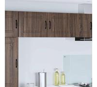 Runheo Panneau de Lave-Vaisselle Kalmar 2 pcs Chêne Brun Meuble Cuisine Rangement Armoire Buffet vaisselier Placard Bois Salle Manger Salon cellier Micro Onde Four cafetiere