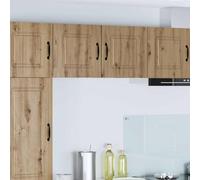 Runheo Panneau de Lave-Vaisselle Kalmar 2 pcs en Bois d'ingénierie chêne Artisanal 40 x 31 x 40 cm Armoire Murale de Cuisine avec Porte Rangement Pratique et Espace pour Vaisselle et Appareil